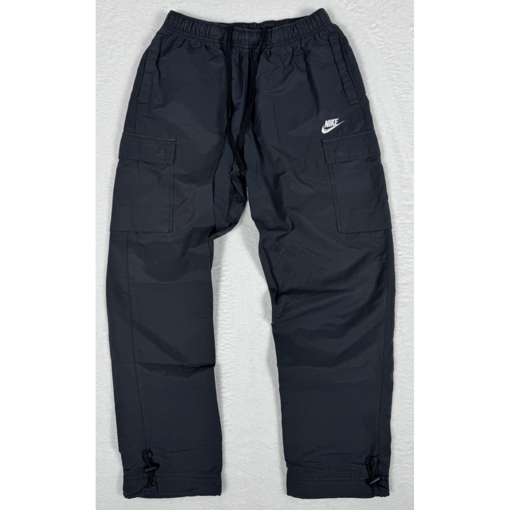 Nike Tech Woven Cargo Pants Mens Size M Drawstring Ankle String CU4325-010 Blk